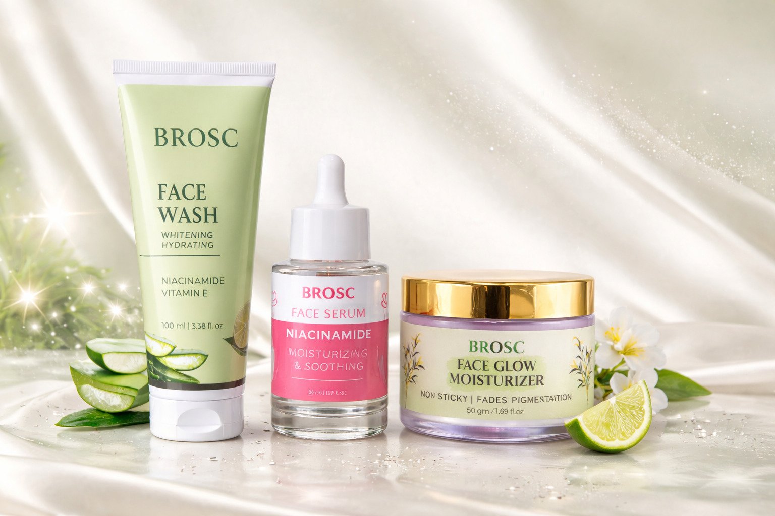 brosc daily glow skincare combo brosc daily glow skincare combo